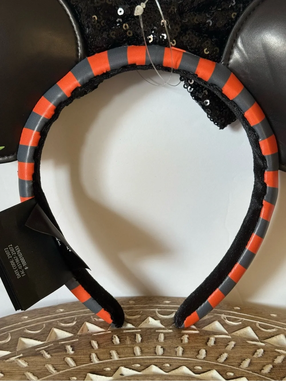 Disney Parks Jack Skellington Pumpkin King Minnie Ears New